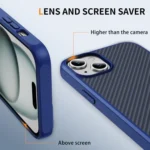 Carbon Fiber Texture Skin-feel Acrylic TPU Phone Case, For iPhone 15, For iPhone 14 Pro, For iPhone 14 Pro Max - Image 3