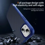Carbon Fiber Texture Skin-feel Acrylic TPU Phone Case, For iPhone 15, For iPhone 14 Pro, For iPhone 14 Pro Max - Image 5