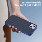 Carbon Fiber Texture Skin-feel Acrylic TPU Phone Case, For iPhone 15, For iPhone 14 Pro, For iPhone 14 Pro Max - Image 8