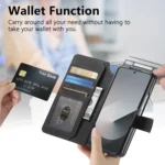 CaseNeo MagSafe RFID Anti-theft Retro Leather Phone Case, For Samsung Galax Z Fold7 5G - Image 5