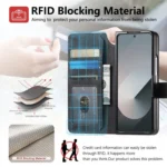 CaseNeo MagSafe RFID Anti-theft Retro Leather Phone Case, For Samsung Galax Z Fold7 5G - Image 8