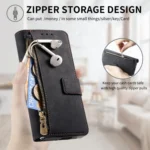 Retro MagSafe Magnetic Zipper Wallet Leather Phone Case, For Samsung Galax Z Fold7 5G - Image 11