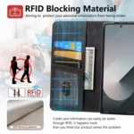 Retro MagSafe Magnetic Zipper Wallet Leather Phone Case, For Samsung Galax Z Fold7 5G - Image 10