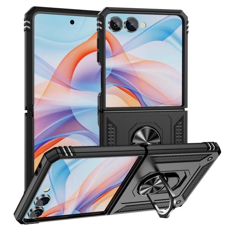 Shockproof TPU + PC Phone Case with Holder, For Samsung Galaxy Z Flip7 5G