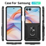 Shockproof TPU + PC Phone Case with Holder, For Samsung Galaxy Z Flip7 5G - Image 2