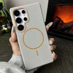 Thin Circle MagSafe Litchi Grain TPU Phone Case, For Samsung Galaxy S25 Ultra 5G - Image 8