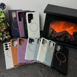 Thin Circle MagSafe Litchi Grain TPU Phone Case, For Samsung Galaxy S25 Ultra 5G - Image 2