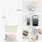 Multifunctional Wallet Detachable Leather Phone Case with Lanyard, For iPhone 16e, For iPhone 16 Pro Max, For iPhone 16 Pro - Image 7