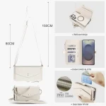 Multifunctional Wallet Detachable Leather Phone Case with Lanyard, For Samsung Galaxy S25 Ultra 5G, For Samsung Galaxy S24 FE 5G, For Samsung Galaxy S24 Ultra 5G - Image 7