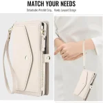 Multifunctional Wallet Detachable Leather Phone Case with Lanyard, For Samsung Galaxy S25 Ultra 5G, For Samsung Galaxy S24 FE 5G, For Samsung Galaxy S24 Ultra 5G - Image 8