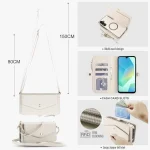 Multifunctional Wallet Detachable Leather Phone Case with Lanyard, For Samsung Galaxy S23+ 5G, For Samsung Galaxy S23 5G, For Samsung Galaxy S22 Ultra 5G - Image 5