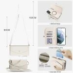 Multifunctional Wallet Detachable Leather Phone Case with Lanyard, For Samsung Galaxy S21 5G, For Samsung Galaxy S21+ 5G, For Samsung Galaxy S21 Ultra 5G - Image 7