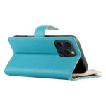 Stitching Multi-card Zipper Wallet Leather Phone Case with Short Strap, For iPhone 15 Pro Max, For iPhone 15 Pro, For iPhone 15 Plus - Image 5