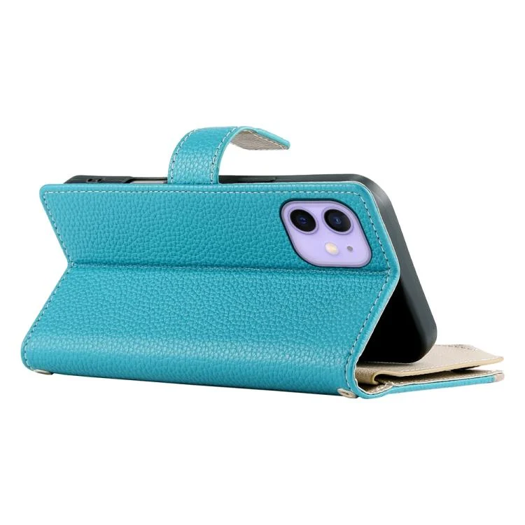 EDA008188918A_4.webp Stitching Multi-card Zipper Wallet Leather Phone Case with Short Strap, For iPhone 12 / 12 Pro, For iPhone 12 Pro Max, For iPhone 12 mini - Image 5