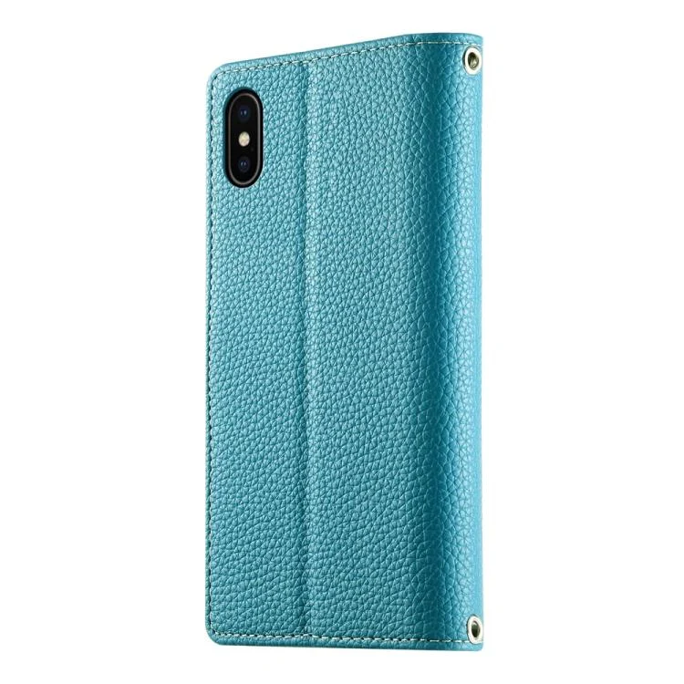EDA008188926A_2.webp Stitching Multi-card Zipper Wallet Leather Phone Case with Short Strap, For iPhone X / XS, For iPhone XR, For iPhone XS Max - Image 3