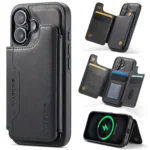 DG.MING MAGKING-K3 Series MagSafe RFID Card Bag Detachable Phone Case, For iPhone 16
