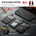 DG.MING MAGKING-K3 Series MagSafe RFID Card Bag Detachable Phone Case, For Samsung Galaxy S25 Edge 5G, For Samsung Galaxy S25 5G, For Samsung Galaxy S25+ 5G, For Samsung Galaxy S25 Ultra 5G - Image 5