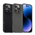 iPAKY Star Lord Series Carbon Fiber Textured Oil Spray PC+TPU Phone Case, For iPhone 16e, For iPhone 16 Pro Max, For iPhone 16 Pro, For iPhone 16 Plus, For iPhone 16 - Image 2