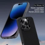 iPAKY Star Lord Series Carbon Fiber Textured Oil Spray PC+TPU Phone Case, For iPhone 16e, For iPhone 16 Pro Max, For iPhone 16 Pro, For iPhone 16 Plus, For iPhone 16 - Image 3