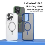 Kalebol Rotating Holder MagSafe PC Hybrid TPU Phone Case, For iPhone 17 Pro Max, For iPhone 17 Pro, For iPhone 17, For iPhone 17 Air - Image 2