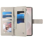 Stitching Multi-card Zipper Wallet Leather Phone Case with Short Strap, For Samsung Galaxy S25 Ultra 5G, For Samsung Galaxy S24 FE 5G, For Samsung Galaxy S24 Ultra 5G - Image 4