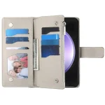 Stitching Multi-card Zipper Wallet Leather Phone Case with Short Strap, For Samsung Galaxy S23 5G, For Samsung Galaxy S20 FE, For Samsung Galaxy S22 Ultra 5G - Image 4