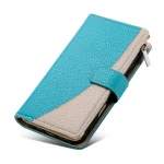 Stitching Multi-card Zipper Wallet Leather Phone Case with Short Strap, For Samsung Galaxy S23 5G, For Samsung Galaxy S20 FE, For Samsung Galaxy S22 Ultra 5G - Image 6