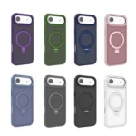 Kalebol Metal Lens Frame MagSafe Holder Frosted PC Phone Case, For iPhone 17 Pro Max, For iPhone 17 Pro - Image 2