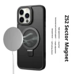 Kalebol Metal Lens Frame MagSafe Holder Frosted PC Phone Case, For iPhone 17 Pro Max, For iPhone 17 Pro - Image 3