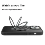Kalebol Metal Lens Frame MagSafe Holder Frosted PC Phone Case, For iPhone 17 Pro Max, For iPhone 17 Pro - Image 5