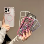 Large Lens Hole Rhinestone Frame MagSafe Phone Case, For iPhone 12 Pro, For iPhone 12 mini, For iPhone 11 Pro Max - Image 3
