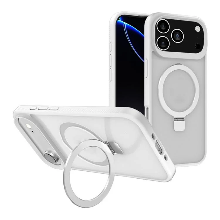 Kalebol Frosted MagSafe Holder PC Phone Case, For iPhone 17 Pro Max, For iPhone 17 Pro, For iPhone 17, For iPhone 17 Air