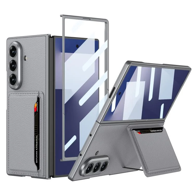 GKK Integrated Ultra-thin Leather Phone Case with Card Slots, For Samsung Galaxy Z Fold7 5G