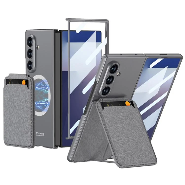 GKK Integrated Magnetic Folding Card Bag Phone Case, For Samsung Galaxy Z Fold7 5G