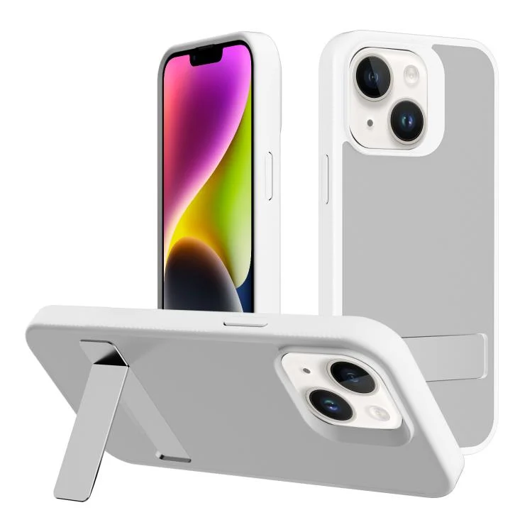 Kalebol Frosted Holder PC Hybrid TPU Phone Case, For iPhone 14 Plus, For iPhone 14, For iPhone 14 Pro, For iPhone 14 Pro Max