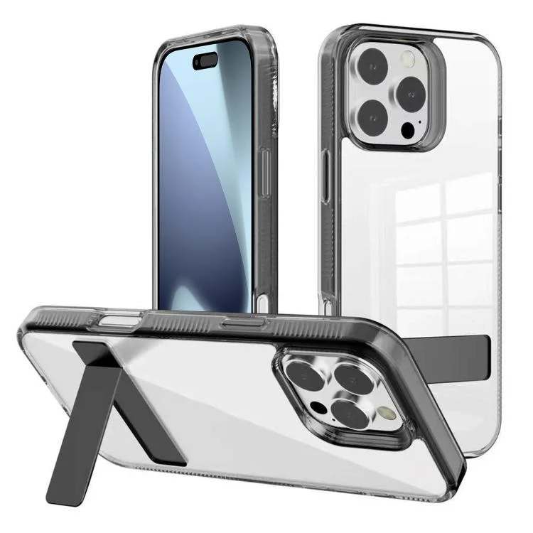 Kalebol Holder Clear Acrylic Hybrid TPU Phone Case, For iPhone 17 Pro Max, For iPhone 17 Pro, For iPhone 17, For iPhone 17 Air, For iPhone 16 Pro Max