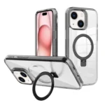 Kalebol MagSafe Holder Simple Clear TPU Phone Case, For iPhone 15 Plus, For iPhone 15, For iPhone 14 Plus, For iPhone 14, For iPhone 14 Pro