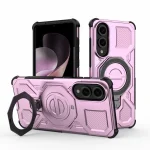 J-20 Solid Color MagSafe Magnetic TPU+PC Phone Case, For Samsung Galaxy S25 Edge 5G, For Samsung Galaxy S25 5G, For Samsung Galaxy S25+ 5G, For Samsung Galaxy S25 Ultra 5G