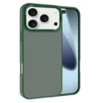 Kalebol Metal Lens Frame Frosted PC Phone Case, For iPhone 17 Pro Max, For iPhone 17 Pro