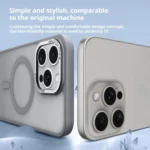 Kalebol Metal Lens Frame MagSafe Frosted PC Phone Case, For iPhone 16 Pro Max, For iPhone 16 Pro - Image 3