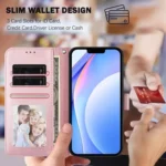 Litter Panda Embossing RFID Leather Phone Case with Lanyard, For iPhone 12 / 12 Pro, For iPhone 12 Pro Max, For iPhone 12 mini - Image 7