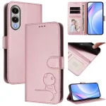 Litter Panda Embossing RFID Leather Phone Case with Lanyard, For Samsung Galaxy S25 Edge 5G, For Samsung Galaxy S25 / S24 5G, For Samsung Galaxy S25+ / S24+ 5G