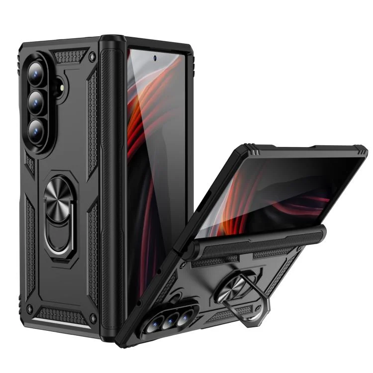 Shockproof TPU + PC Phone Case with Holder, For Samsung Galaxy Z Fold7 5G