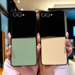 Weave Texture PU Hybrid PC Phone Case, For Samsung Galaxy Z Flip7 5G - Image 3