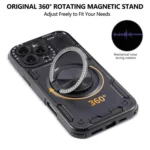 Three-core Mecha 360 Degree Rotation Magnetic Holder Phone Case, For iPhone 12, For iPhone 12 Pro, For iPhone 11 - Image 5