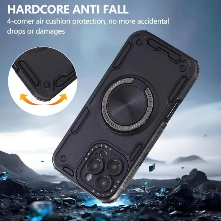 EDA008341002A_4.webp Three-core Mecha 360 Degree Rotation Magnetic Holder Phone Case, For iPhone 12, For iPhone 12 Pro, For iPhone 11 - Image 8
