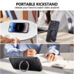 Three-core Mecha 360 Degree Rotation Magnetic Holder Phone Case, For iPhone 12, For iPhone 12 Pro, For iPhone 11 - Image 9