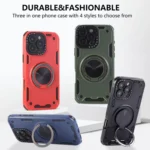 Three-core Mecha 360 Degree Rotation Magnetic Holder Phone Case, For iPhone 12, For iPhone 12 Pro, For iPhone 11 - Image 4