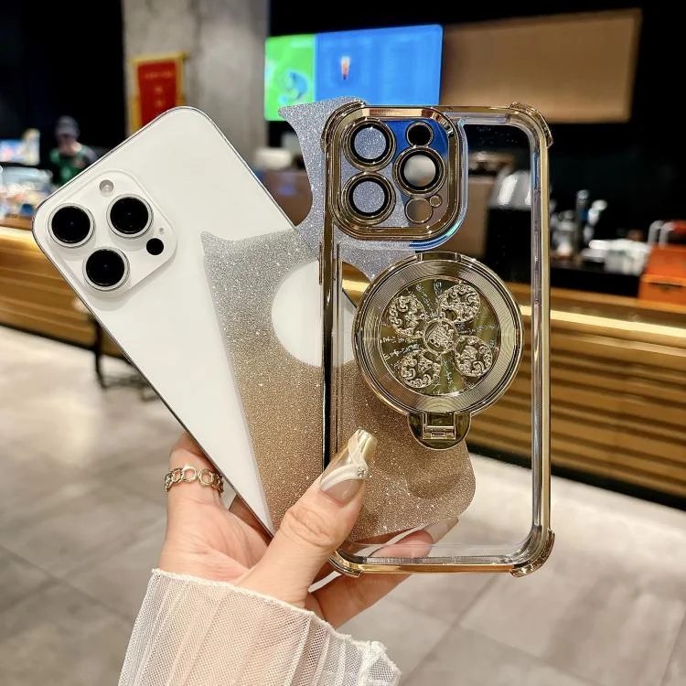 EDA0083600_B2.webp Gradient Glitter Spinning Top Holder Phone Case, For iPhone XS Max - Image 3