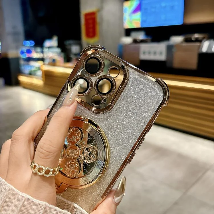 EDA0083600_B4.webp Gradient Glitter Spinning Top Holder Phone Case, For iPhone XS Max - Image 5
